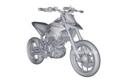 Gambar Paten TVS RTS X 300 Supermoto Bocor, Intip Keunggulannya