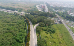 Konstruksi Ramp 4 Simpang Susun Tanjung Mulia, Pengguna Dialihkan ke GT Hanif-1