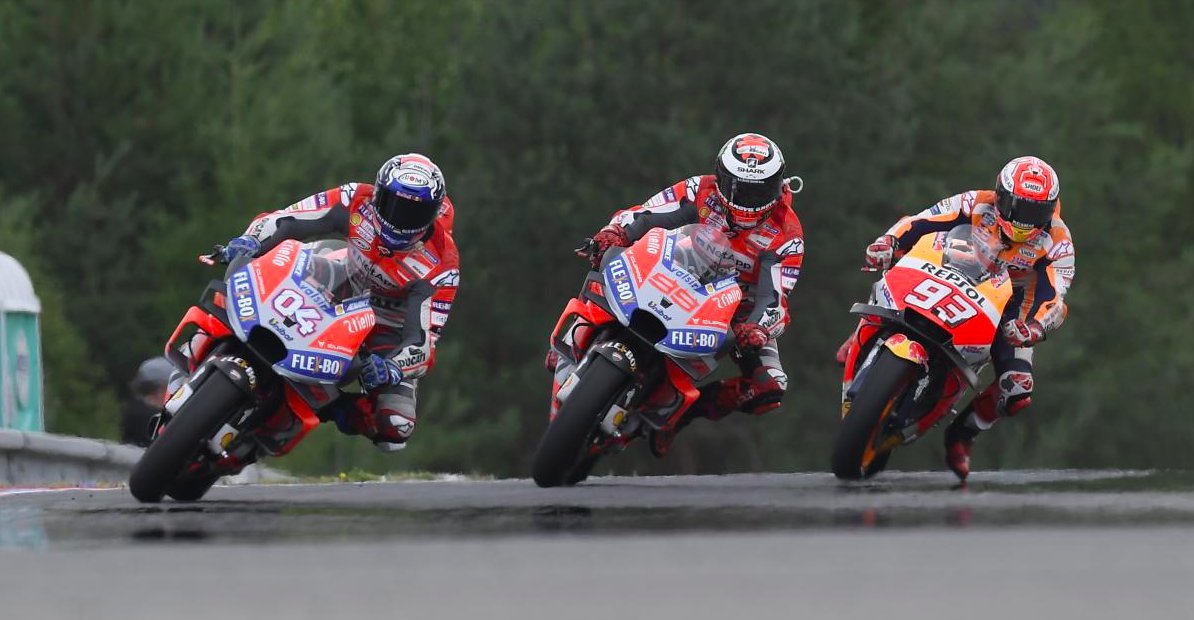 Dovizoso Rajai MotoGP Ceko, Lorenzo dan Marquez di Belakang