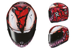 Ganteng Nih, HJC Gandeng Marvel Bikin Helm Karakter Carnage Symbiote