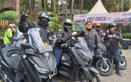 Para Pengguna Skuter Maxi Yamaha Siap Ramaikan Lembang