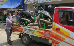 Honda Jemput Motor Konsumen Korban Banjir dari Rumah ke AHASS