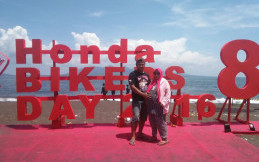 Biker Hamil 7 Bulan Datangi HBD ke 8 Banyuwangi