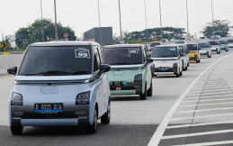 100 Unit Wuling Air ev Meriahkan Green Drive Festival