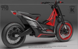 Atenx Katros Modifikasi Honda Beat jadi Motor Listrik 