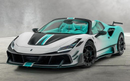  Dibalut Warna Putih Kombinasi Tosca, Ferrari F8 Spider Tampil Lebih Agresif 