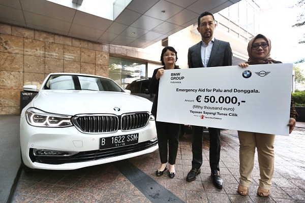 BMW Gelontorkan 50.000 Euro Bantu Korban Gempa Palu dan Donggala 