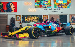 AlphaTauri dan Williams Pamer Mobil Berkelir Grafitti Kolaborasi dengan Seniman