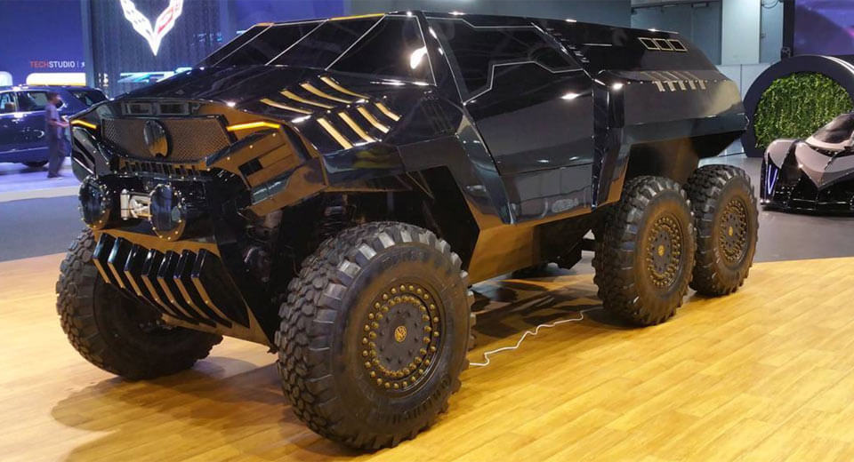Mobil Roda Enam Milik Devel Mejeng di Dubai Auto Show 2017