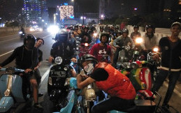 Peduli Palu Donggala, Scooter Bintaro Independent Gelar Riding Sambil Beramal