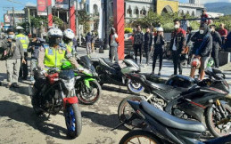 Sunmori di Lembang, 60 Motor Berknalpot Bising Dibawa ke Mapolres Lembang