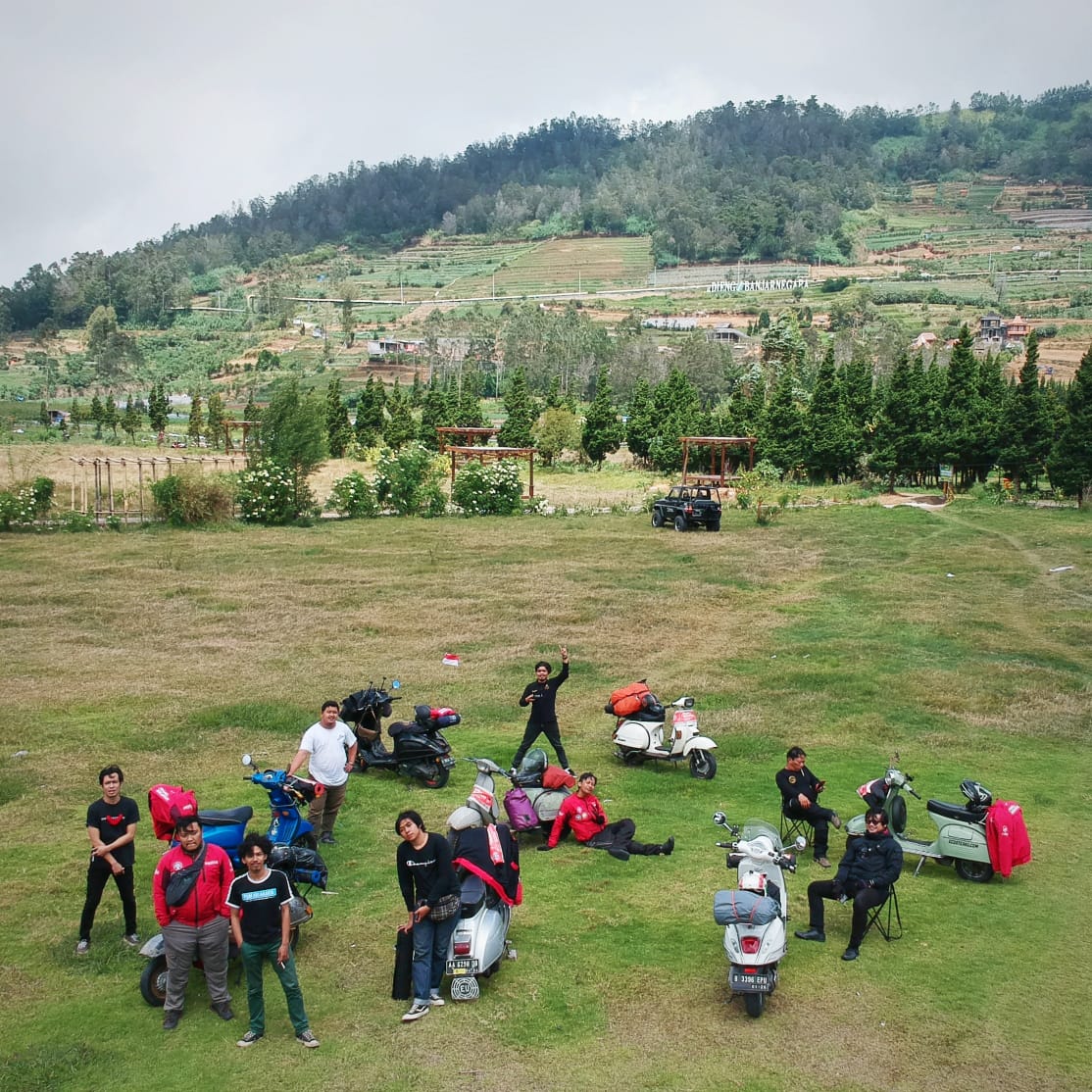 Vespa Cross Nation dan Vespa Greel Indonesia Touring Capturing Central Java