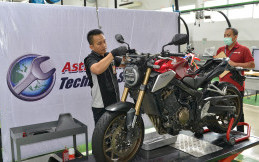 Pemenang Kontes Teknisi Moge Honda, Belajar dari Senior