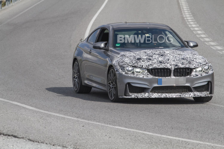 spy shot BMW M4 facelift