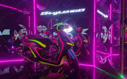 Modifikasi Honda Stylo dengan Gemerlap Sinar Ultraviolet