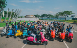Moca Vespa (Mocaves) Gelar Sunmori Bareng Roemah Koffie Carstensz JHL Group