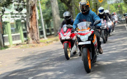 Kegiatan Bikers CBR Club Dukung Pembalap Kesayangan Berlaga di MotoGP Mandalika