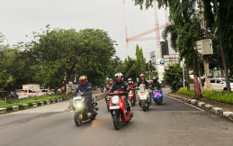 250 Anggota Komunitas Bikers Honda Ramaikan Agenda Sosial
