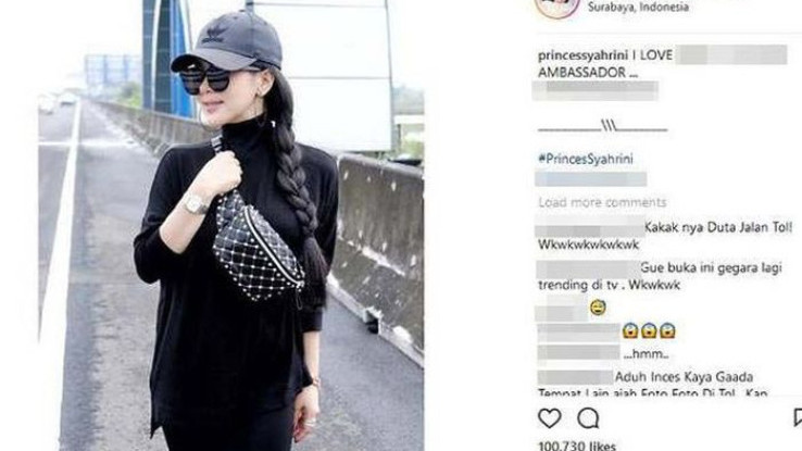 Berfoto di Jalan Tol, Syahrini Bisa Terancam Hukuman Penjara 18 Bulan