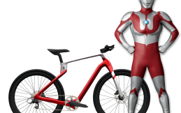 Superstrata Bike, Sepeda 3D Printing Karbon Fiber Bergaya Ultraman