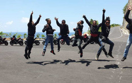 Rayakan Ultah Pertama, Rombongan Bikers Moge Z900 Touring ke Bali