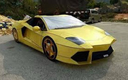 Keren, Pria Ini Bikin Lamborghini Aventador dari Kertas