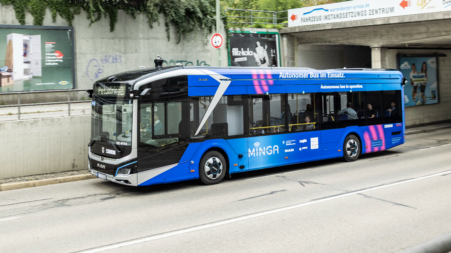 Canggihnya Bus Listrik Otonom MAN Lion’s City 12 E Berteknologi LiDAR yang Mulai Beroperasi
