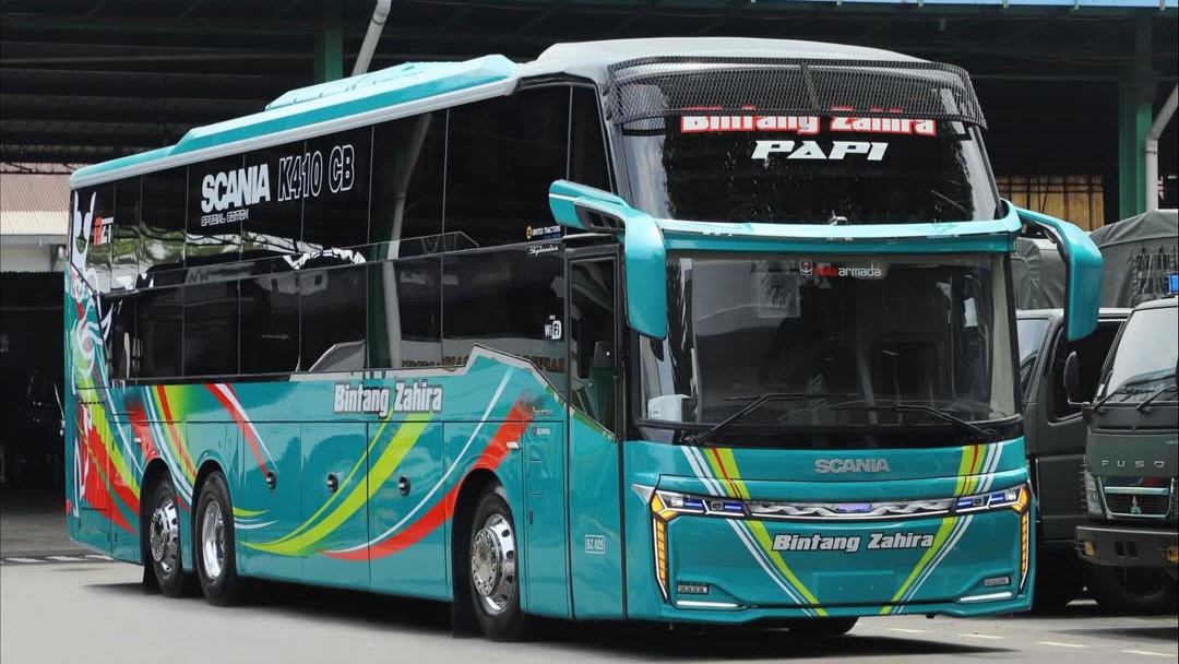 Intip Sleeper Bus PO Bintang Zahira Pakai Bodi Skylander R25, Kabinnya Nyaman