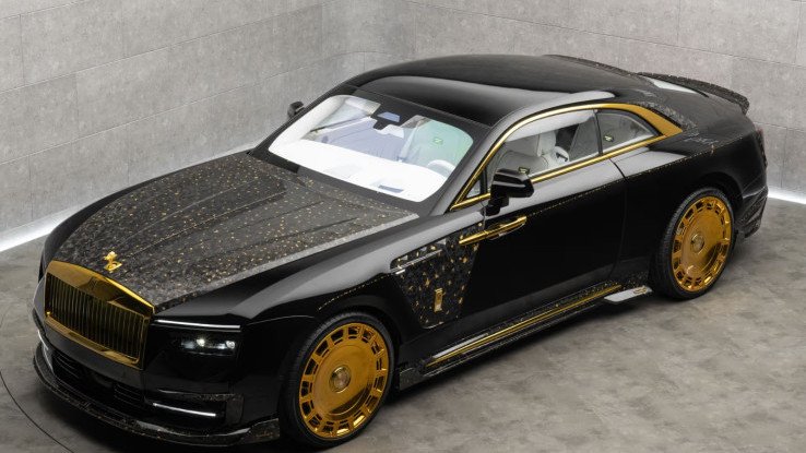 Rolls-Royce Spectre Equista Linea d'Oro, Mobil Listrik Mewah Mansory