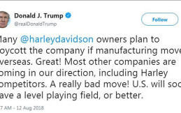 Panas, Donald Trump Ajak Bikers Boikot Harley-Davidson