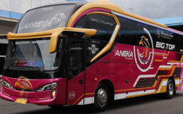 PO Aneka Transport Tambah Bus Baru Buatan Karoseri New Armada, Punya Kursi Lebih Lebar