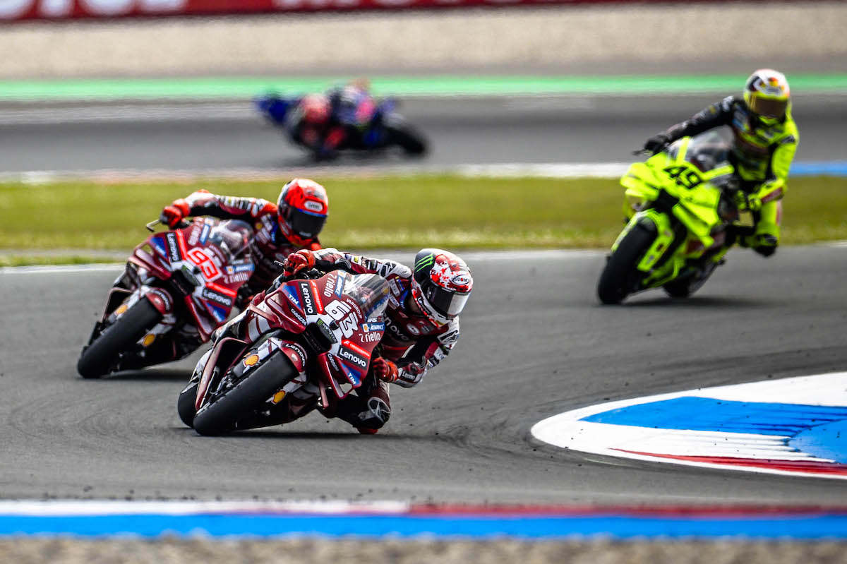 Francesco Bagnaia dan Marc Marquez 