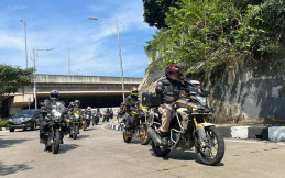 Komunitas Honda CB150X Ikuti Rolling Thunder Bareng Mario Iroth