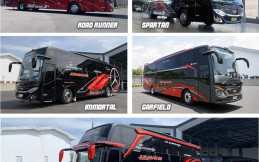 25 Armada Bus J99 Punya Nama Unik Terinspirasi dari Kartun dan Anime