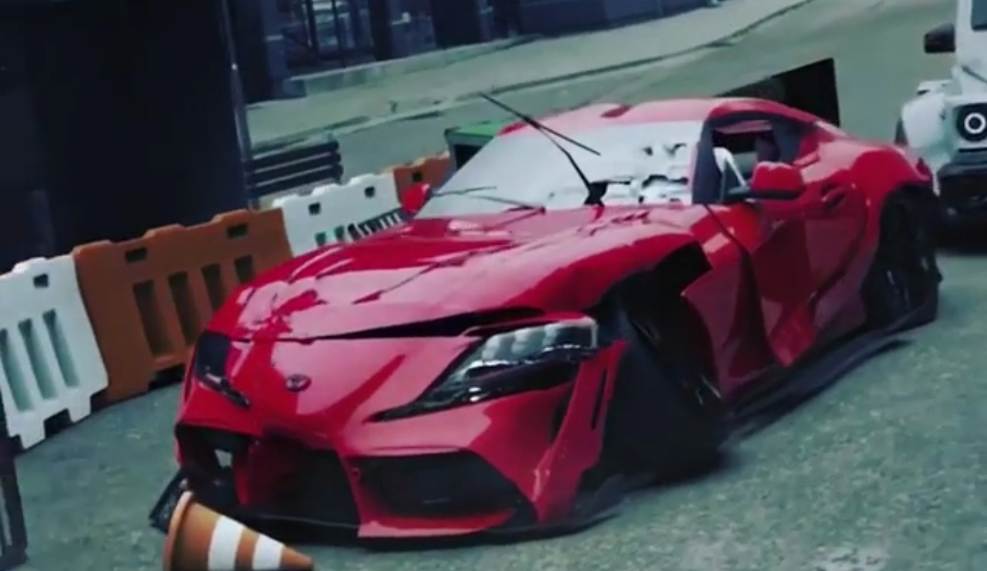 Wah Masih Baru,Toyota Supra Ini Sudah Hancur Saja