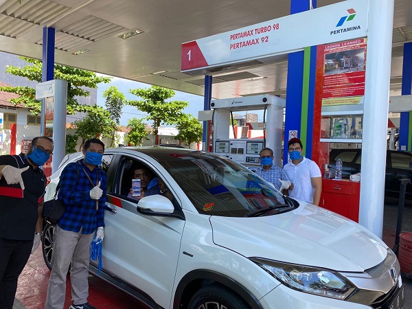 Pertamina Berikan Masker di Sejumlah SPBU untuk Cegah Virus Corona