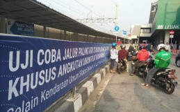 Ada Uji Coba di Jalan Paling Kiri Stasiun MRT Lebak Bulus 