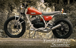 Modifikasi Bongkar dan Pasang Yamaha RD350 Jadi Sosok Scrambler 