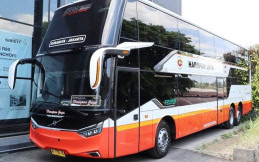 PO Harapan Jaya Rilis Bus Double Decker Racikan Karoseri Laksana