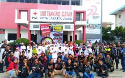 Berbagi Kebaikan di Usia ke-4 Saung Bikers Jakarta Utara 