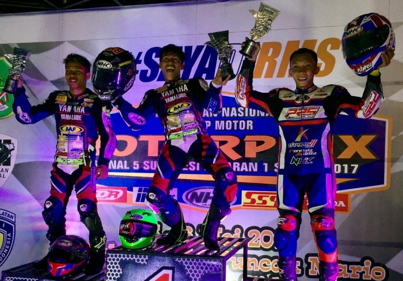 Pembalap Yamaha Dominasi Podium Motoprix 2017 Region Sulawesi dan Sumatera