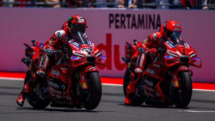 Link Streaming MotoGP Mandalika 2025, Balapan Sulit Bagi Duo Pembalap Pabrikan Ducati