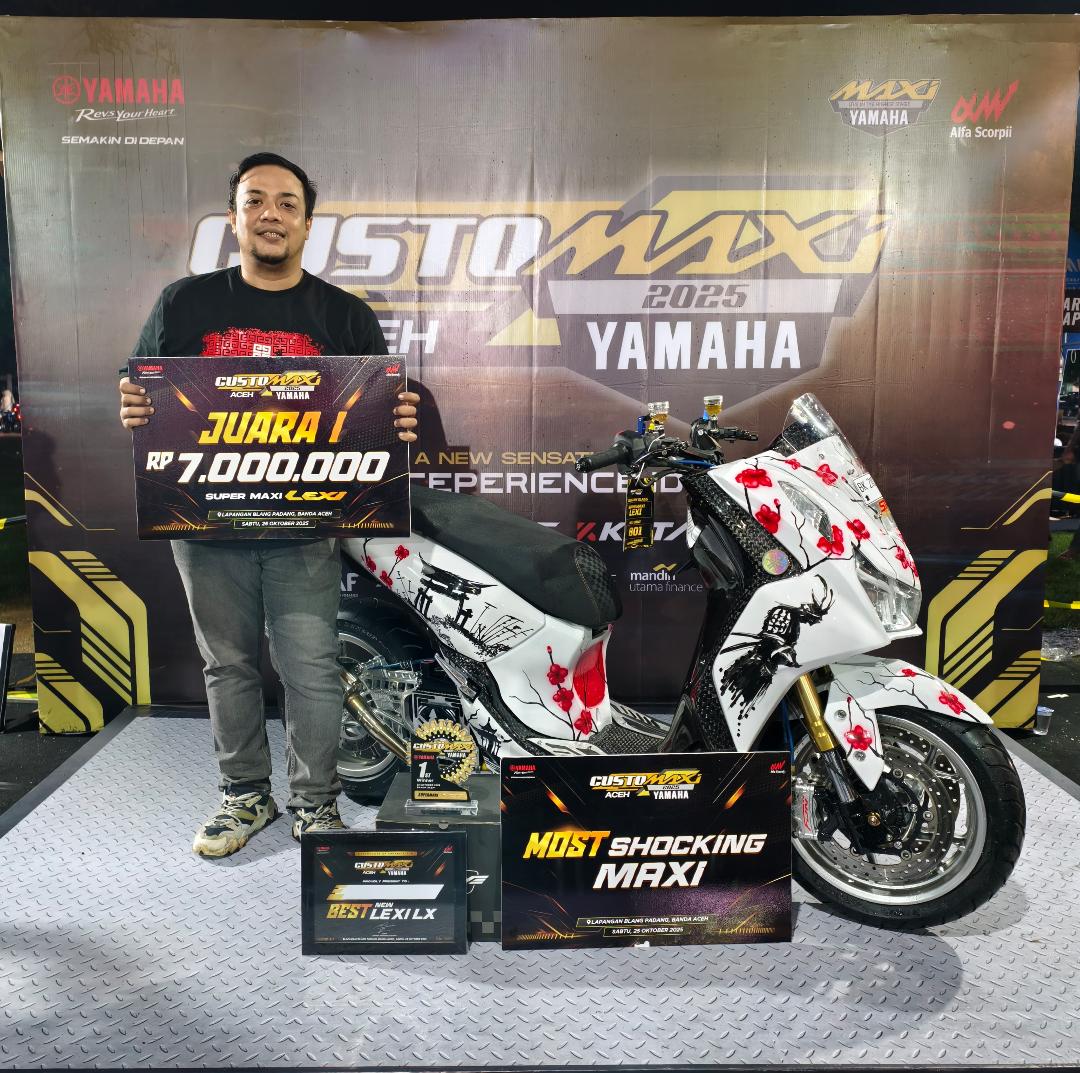 Modifikasi Yamaha Lexi LX 155, Juara Kontes Tak Perlu Hedon