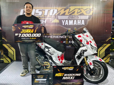 Modifikasi Yamaha Lexi LX 155, Juara Kontes Tak Perlu Hedon