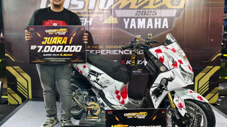Modifikasi Yamaha Lexi LX 155, Juara Kontes Tak Perlu Hedon