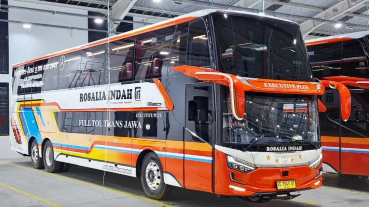 Bus Baru PO Rosalia Indah Pakai Dua Bodi Berbeda Double Decker dan XXHD