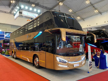 Karoseri Tentrem Pajang Bus Double Decker, punya Kursi Sleeper