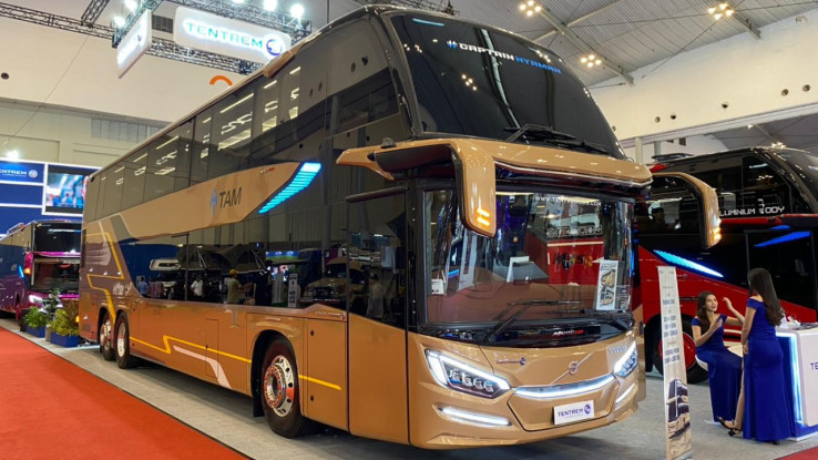 Karoseri Tentrem Pajang Bus Double Decker, punya Kursi Sleeper