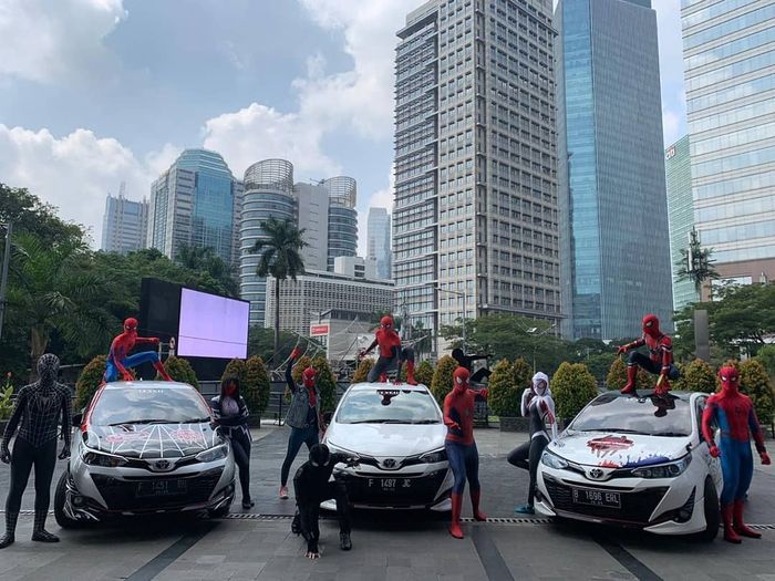 Ketika klub Yaris Indonesia Kolaborasi Dengan Spiderman