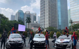 Ketika klub Yaris Indonesia Kolaborasi Dengan Spiderman